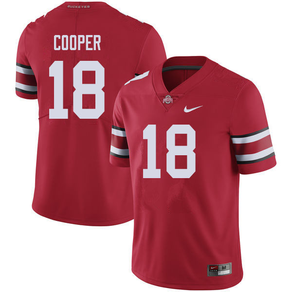 Ohio State Buckeyes #18 Jonathon Cooper College Football Jerseys Sale-Red